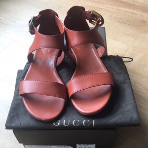Gucci sandals.